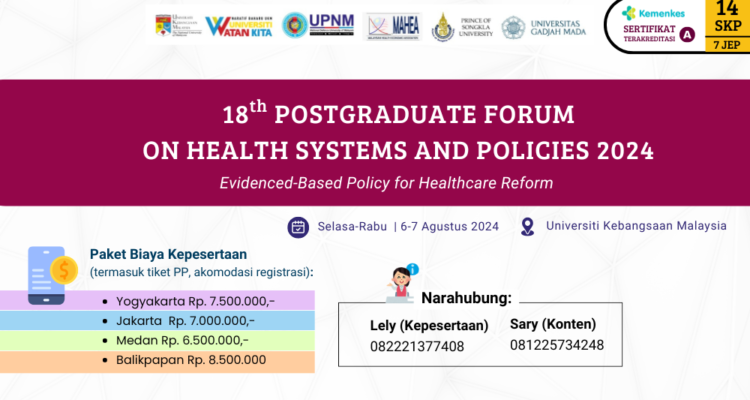 18th Postgraduate Forum on Health Systems and Policies 2024