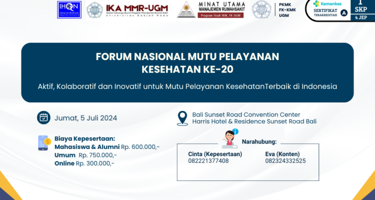 Forum Nasional Mutu Pelayanan Kesehatan Ke-20