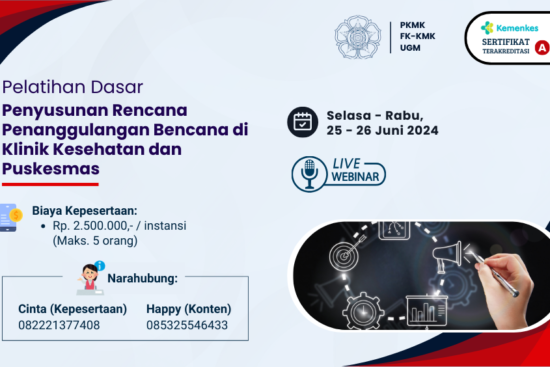 Pelatihan Dasar: Penyusunan Rencana Penanggulangan Bencana di Klinik Kesehatan dan Puskesmas
